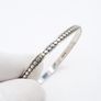 Studded Edge Sterling Silver Bangle Image 6