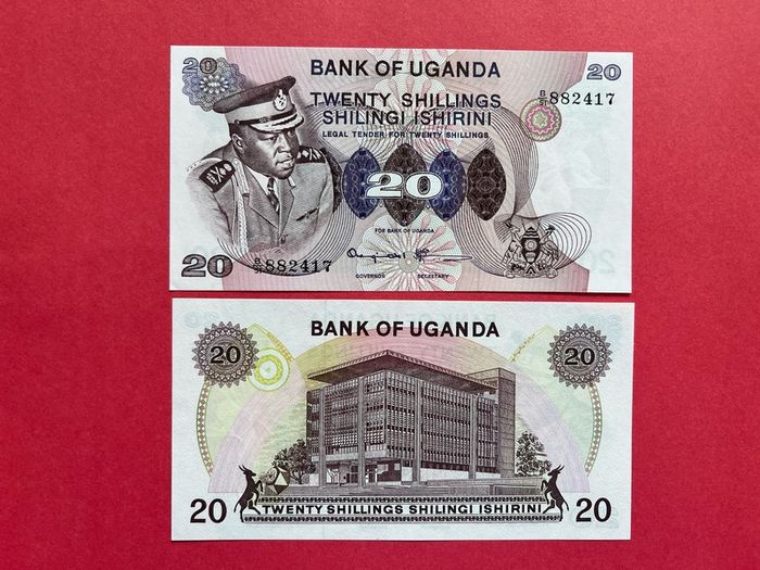 Uganda  20 Shillings  1973  (idi Amin ) Pick  7c UNC