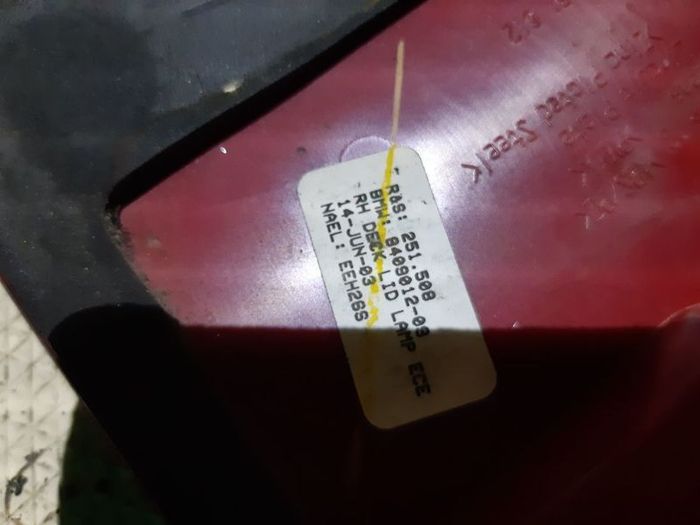 BMW X5 E53 Pre-Facelift Driver Side Rear Light Lamp 5 Pin plug 6902093