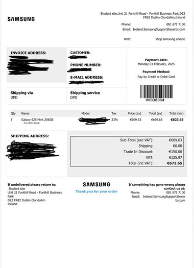 Galaxy S25 256GB Mint