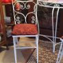 Retro hall table and mirror  and  2 chairs Image 2