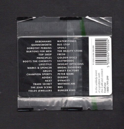 1996 Ireland 20 unit Jervis Shopping Centre (ODS1) Call Card Mint in packaging. Telecom Eireann card number 1148.