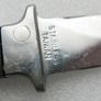 Vintage Stainless  Boot Dagger Knife Fixed Blade heavy Handle & Sheath Image 3