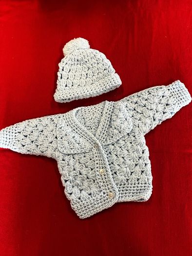 cardigan and hat