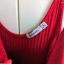 bodysuit Red ribbed bodysuit with straps from Bershka bodysuit Basic Red Image 5