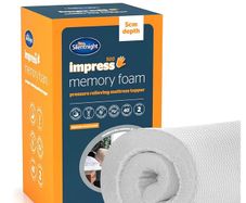 Silent Night Memory Foam Mattress Topper Small Double