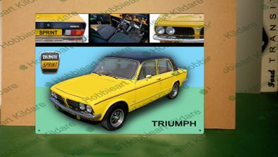 Triumph Dolomite sign classic car tin metal signs