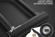 Bike Lock: 17mm Heavy Duty Bike D Lock with 5Ft/1.2M High Security Steel Cable&amp;Sturdy Mounting Bracket&amp;Key Anti Theft Bicycle Locks for Road Bike, Electric Bike, Mountain Bike, Folding Bike