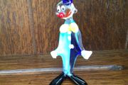 Minature Munrano Glass Ornamental Clown