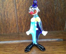 Minature Munrano Glass Ornamental Clown