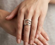 Gucci Boxed Sterling Silver Ring