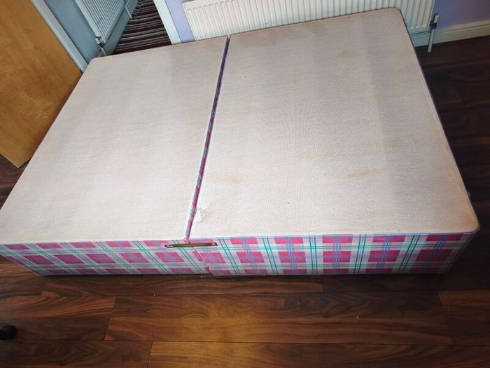 Double bed with comfortable mattress