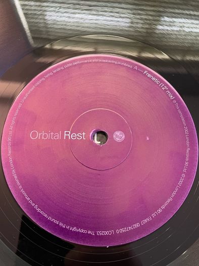 Orbital - Rest & Play ( Frenetic & Chime Live Style Remix) - 12" Vinyl EP - 2002 FFRR Recordings