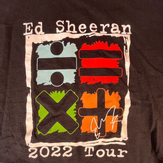 Ed Sheeran 2022 Mathematics Tour T-shirt Size Mens XL