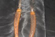 Beautiful Victorian Sheffield Hallmarked Carving Set with Ankler handles