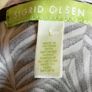 Sigrid Olsen Faux Wrap Dress. Long Sleeve. Brown & Cream Leaf Pattern. Size L. Measurements in Description. Image 5