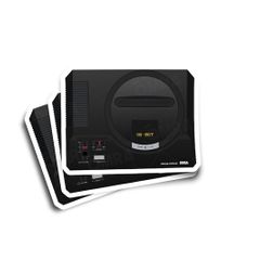 Sega Megadrive Console Glossy Stickers 3-Pack