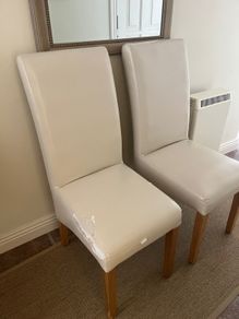 Set of 6 Dining chairs for re-upholstering