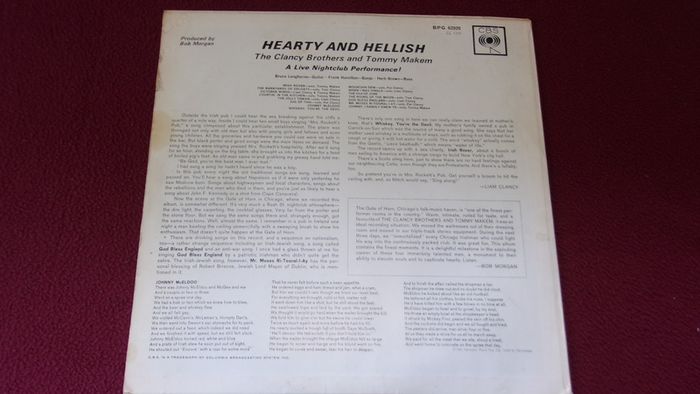 The Clancy Brothers And Tommy Makem Hearty And Hellish 1962 Uk Pressing Lp