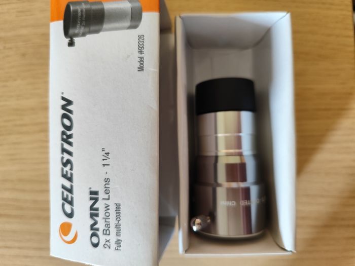 Celestron AstroMaster 114EQ Telescope + Boxed 2x Barlow Lens