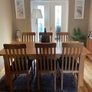 Solid Birch Wood Dining Table & 6 Chairs Image 6