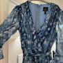Adrianna Papell Blue Floral Chiffon Image 6