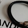 New pandora black leather bracelet Image 4