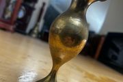 vintage brass candle holder
