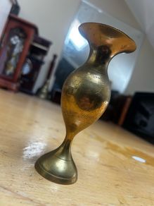 vintage brass candle holder