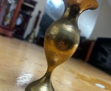 vintage brass candle holder