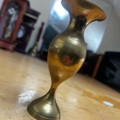 vintage brass candle holder