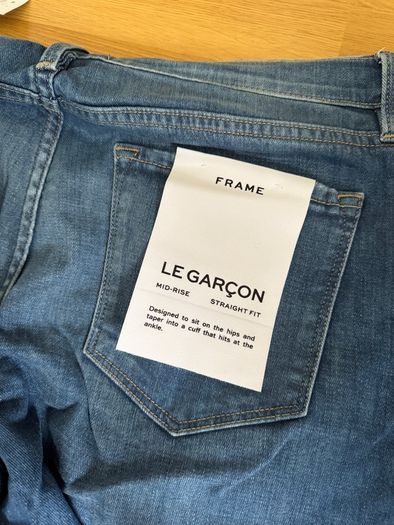 FRAME Denim Le Garcon Cropped Straight Leg Jeans Size 29 New with tags