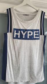 Pull & Bear HYPE sleeveless t-shirt Sz M (Fit 10-12UK)