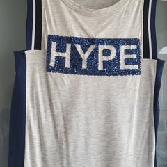 Pull & Bear HYPE sleeveless t-shirt Sz M (Fit 10-12UK)