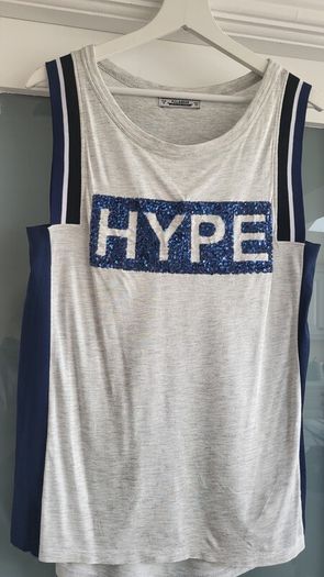 Pull & Bear HYPE sleeveless t-shirt Sz M (Fit 10-12UK)