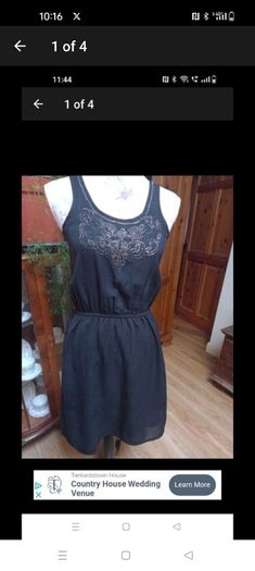 SELECT black elasticated waist with detal on  neck
