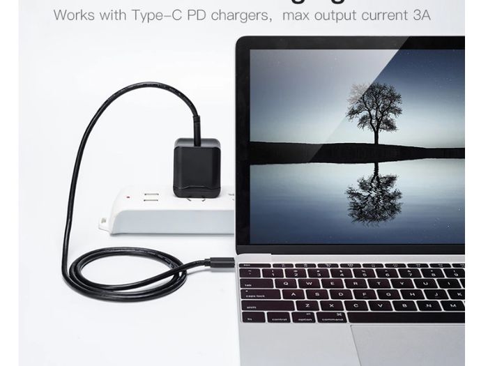 New 1m USB Type C Male to USB Type C Male Data Extension Sync Black Cable #1147