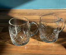 Two Crystal Tankards