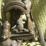 Antique INDIAN BRONZE TEMPLE TOY (Kutch style) - an exceptionally fine example with horse and rider with carriage (c.19th century) Image 9