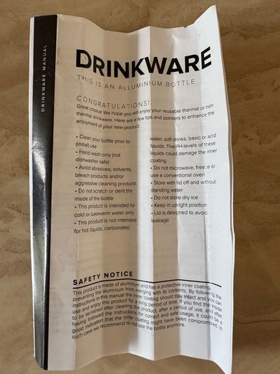 Aluminium water bottle 500ml