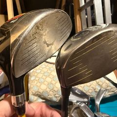 Mizuno mx23 Irons, Nike/Callaway woods, Taylormade stand bag