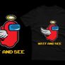 Among us game t-shirts impostor design  t-shirts for adults and kids Image 9