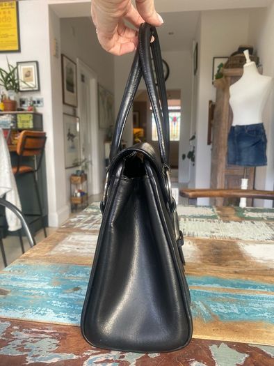 Vintage Chesneau Black Leather Bag