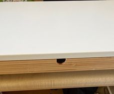 Ikea ELLOVEN monitor stand with drawer (White)