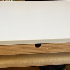 Ikea ELLOVEN monitor stand with drawer (White)