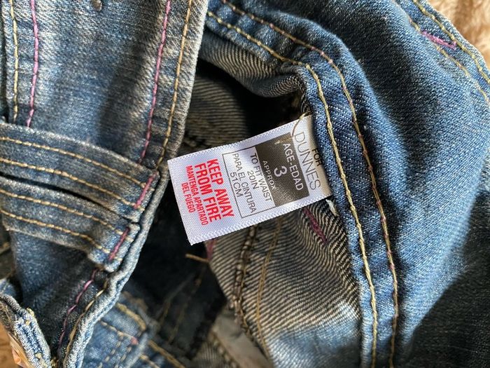 Brand new Dunnes Girls Blue Cuff End Jeans 3 years