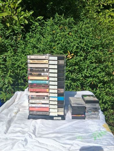 71 Music Cassette Tapes Plus Original Rack