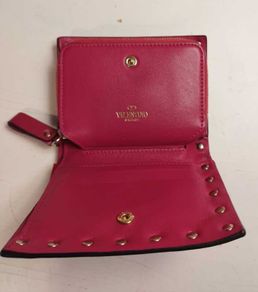 Valentino Garavani Rock Stud Calfskin Wallet for Ladies