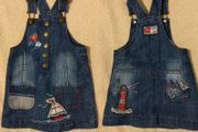 Blue Denim Dungaree Dress