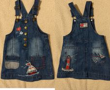 Blue Denim Dungaree Dress